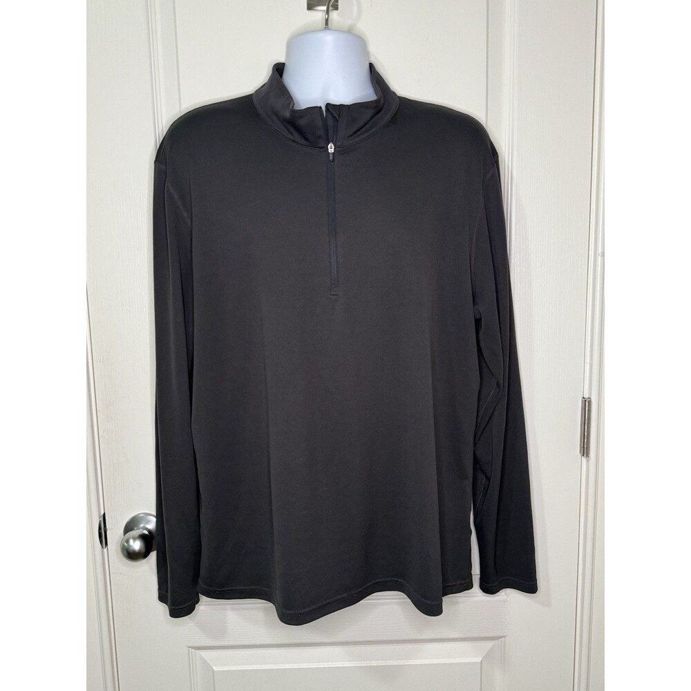 Helly Hansen Pullover Men’s Size 2XL Black 1/4 Zip Long Sleeve Shirt Performance